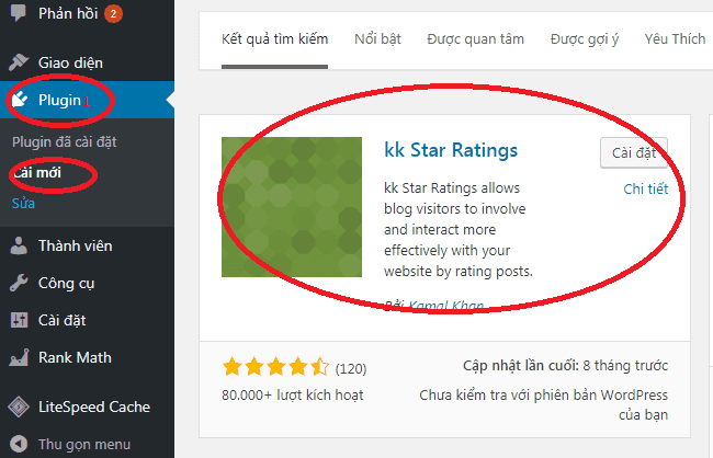 Cài đặt Kk Star Ratings - Plugin đánh giá bài viết 5 sao WordPress 2 Cài đặt Kk Star Ratings - Plugin đánh giá bài viết 5 sao WordPress