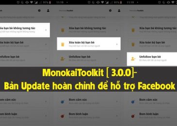 MonokaiToolkit [ 3.0.0]- Bản Update hoàn chỉnh để hỗ trợ Facebook
