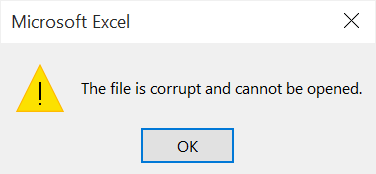 Nguyên nhân lỗi Excel không mở được file